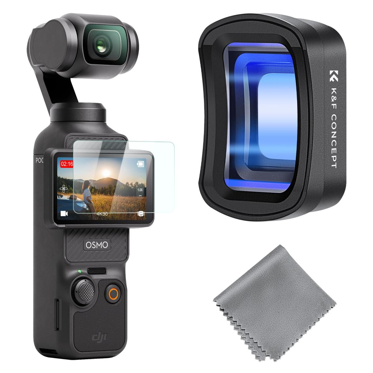 K&F Concept Osmo Pocket 4 Anamorfik Lens (1.2X)