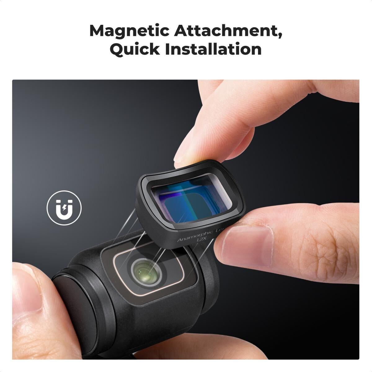 K&F Concept Osmo Pocket 4 Anamorfik Lens (1.2X)