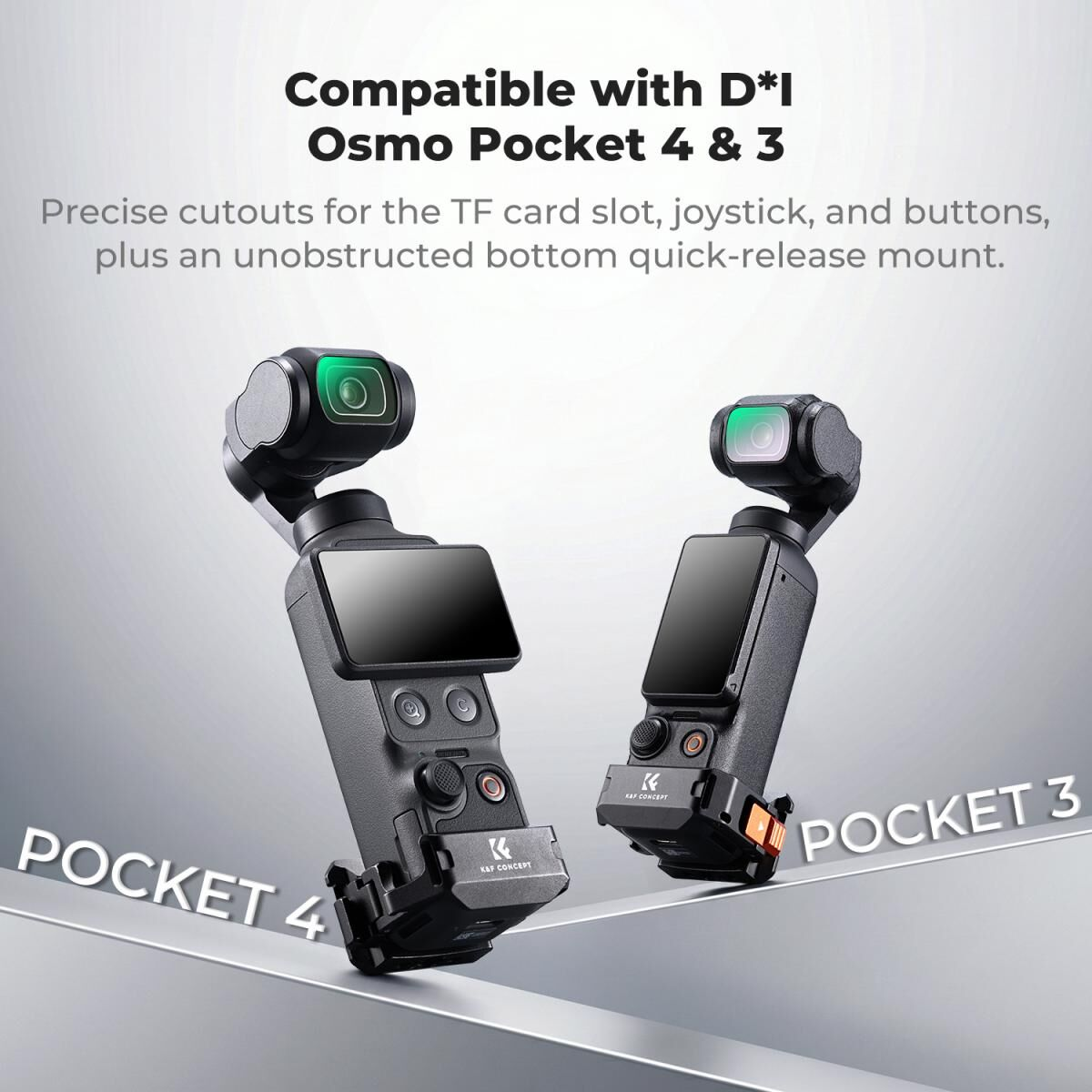 K&F Concept Osmo Pocket 4 için Alümünyum Genişleme Çerçevesi