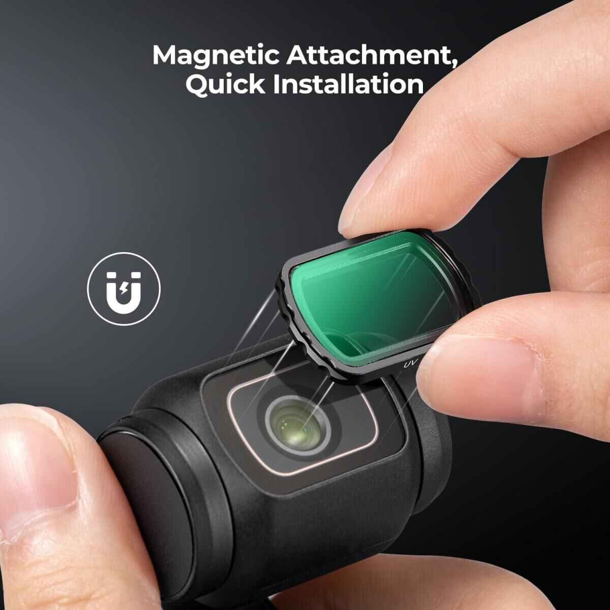 K&F Concept Osmo Pocket 4 için Filtre Seti (UV/CPL/ND2-32 ND32-512)