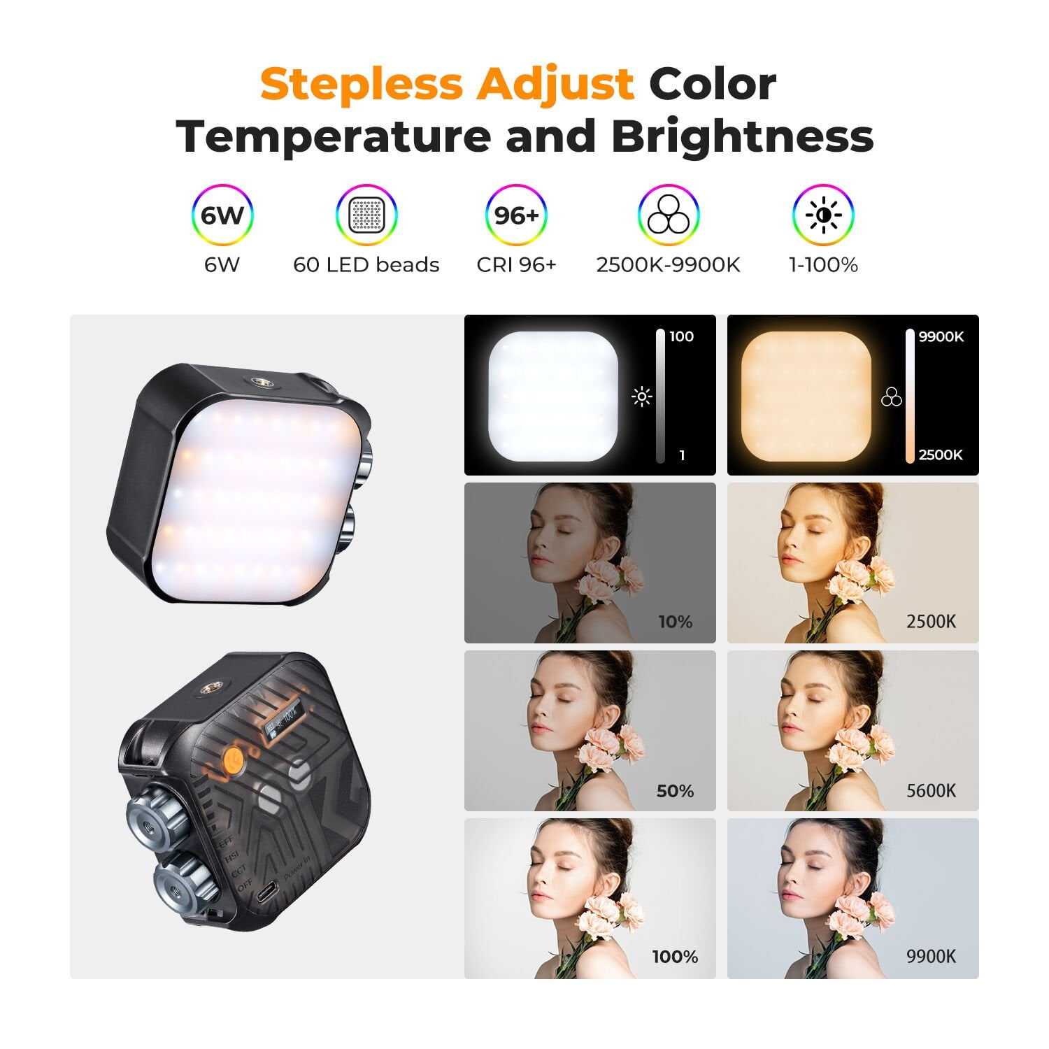 K&F Concept Pocket-Size RGB LED Video Light