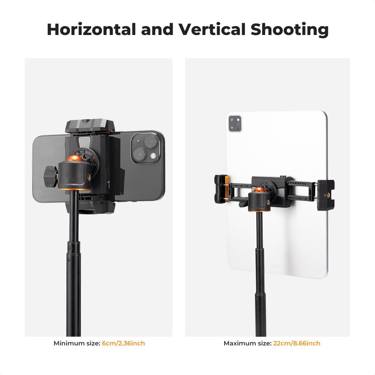 K&F Concept Tablet ve Cep Telefonu Tripod Montaj Adaptörü