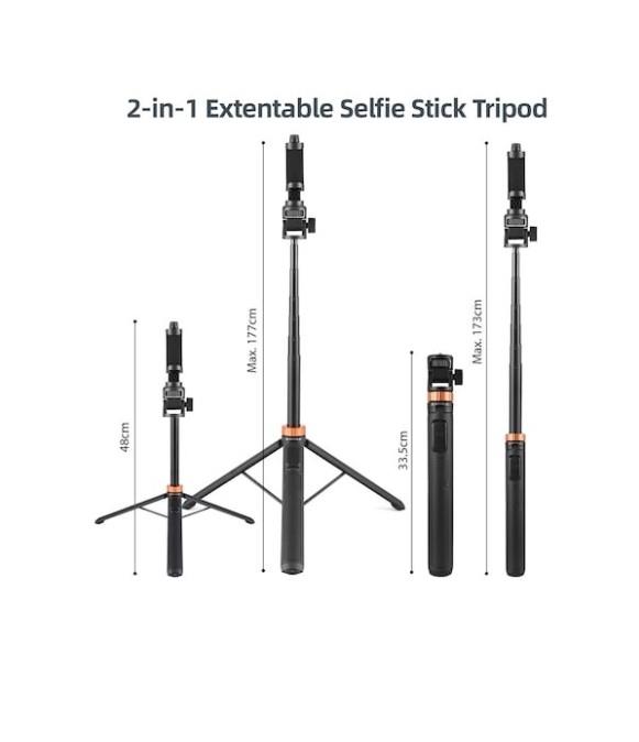 Kingjoy M080 Selfi Monopod Kablosuz Uzaktan Kumanda 