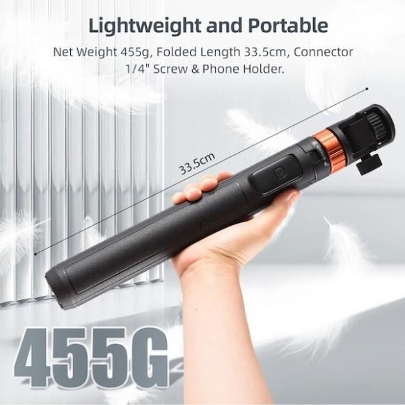 Kingjoy M080 Selfi Monopod Kablosuz Uzaktan Kumanda 