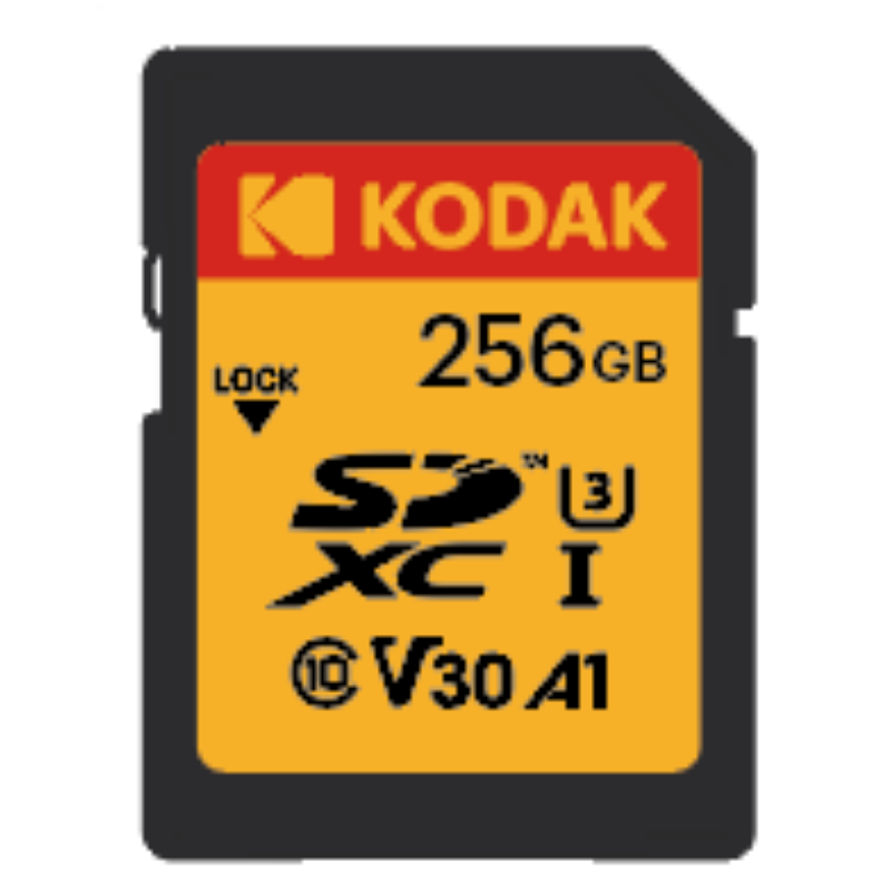 KODAK 256GB UHS-I U3 V30PRO SD Hafıza Kartı
