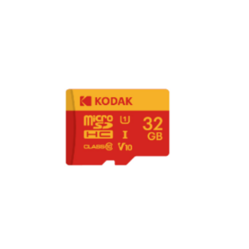 KODAK 32GB UHS-I C10 U1 V10 Micro SD Kart + Adaptör (Kırmızı)
