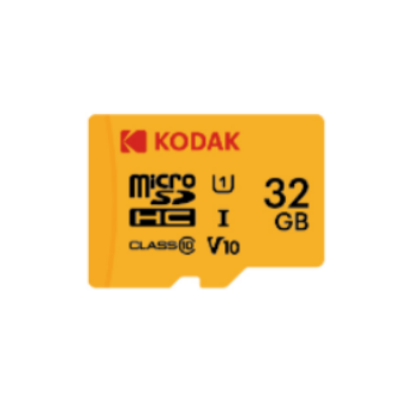 KODAK 32GB UHS-I C10 U1 V10 Micro SD Kart + Adaptör (Sarı)