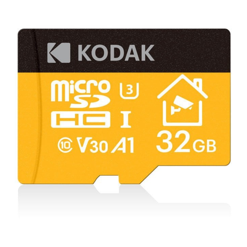 Kodak 32GB UHS-I U3/V30/A1 Güvenlik Kamerası İçin Micro SD Kart KI330