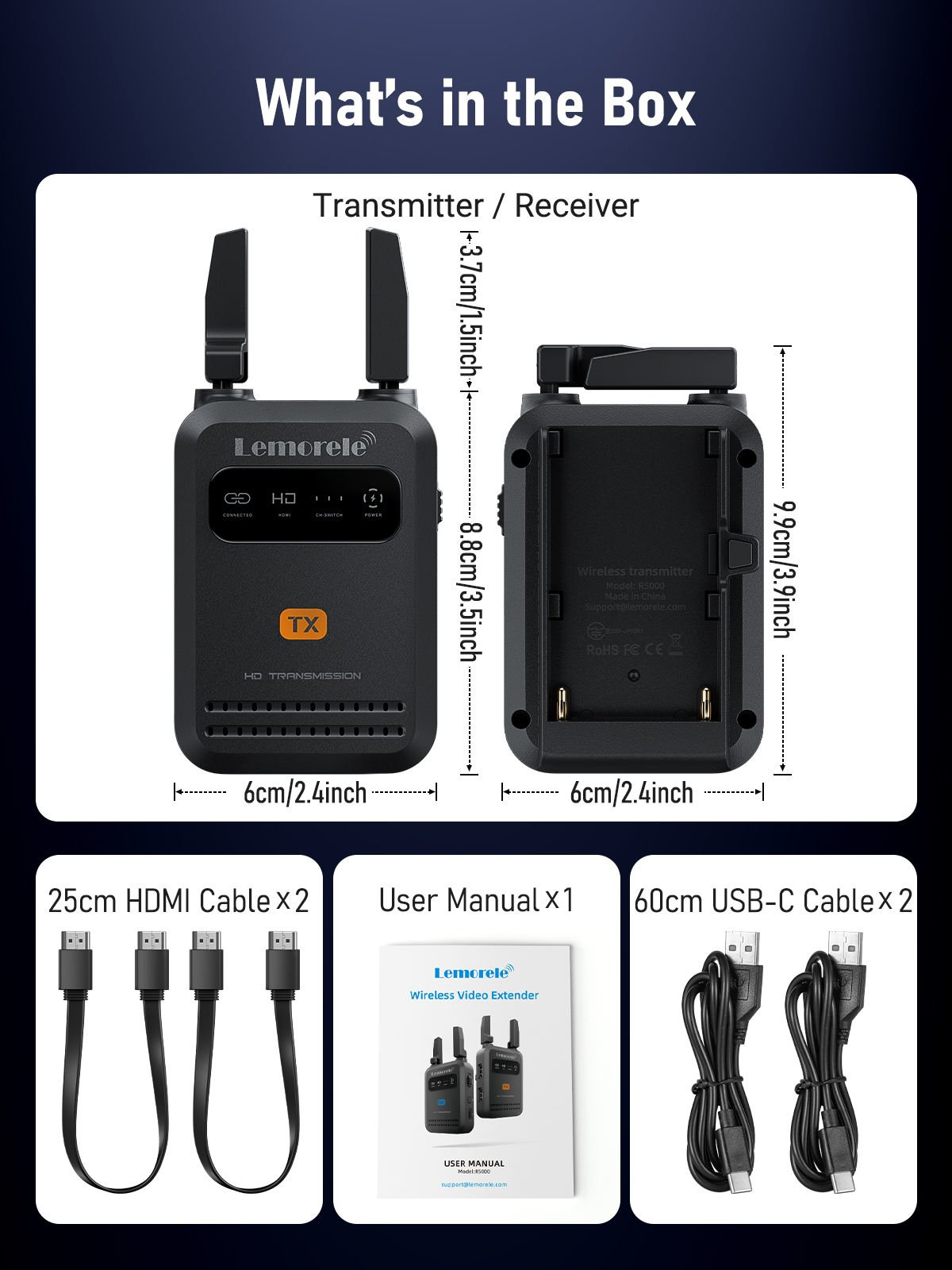 Lemorele R5000 Wireless Görüntü Aktarıcı