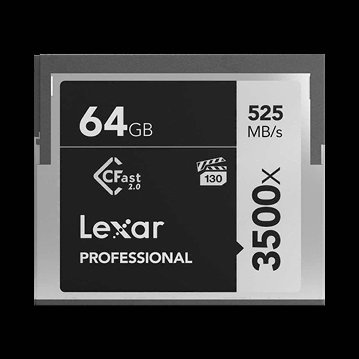 Lexar 64GB Professional 3500x CFast 2.0 Memory Card 525 mb/s