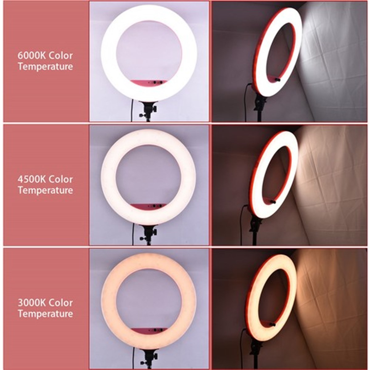 Lifei LF-R480 Ring Led Işık (Pembe)