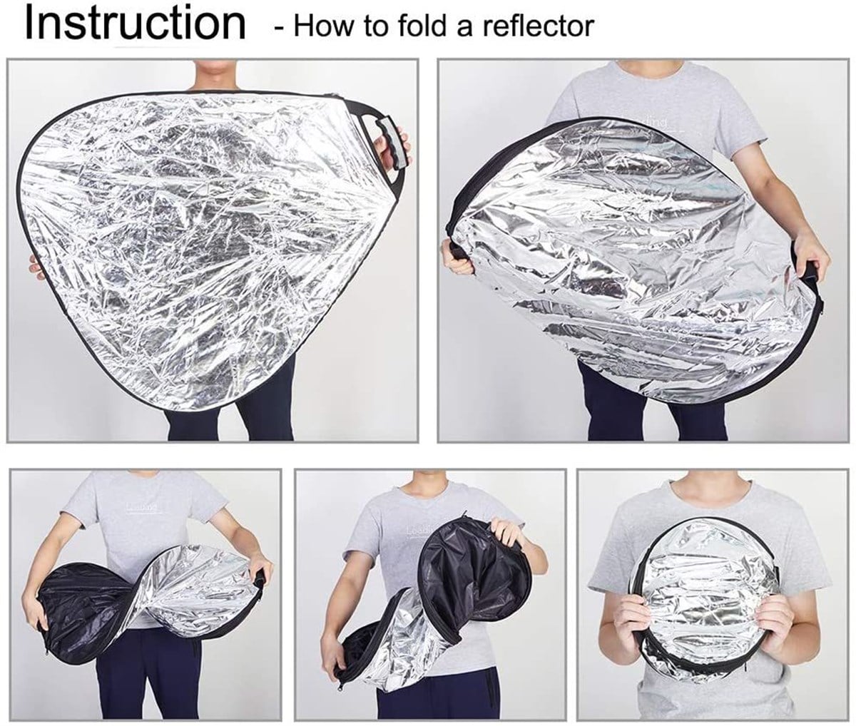 Lifei R-19 82cm Üçgen Reflektör Altın & Gümüş