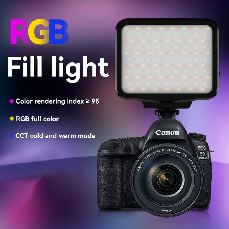 LIYADI 5009C RGB fotoğraf dolgu ışığı le 2500-9900K tam renkli 21 ışık efekt