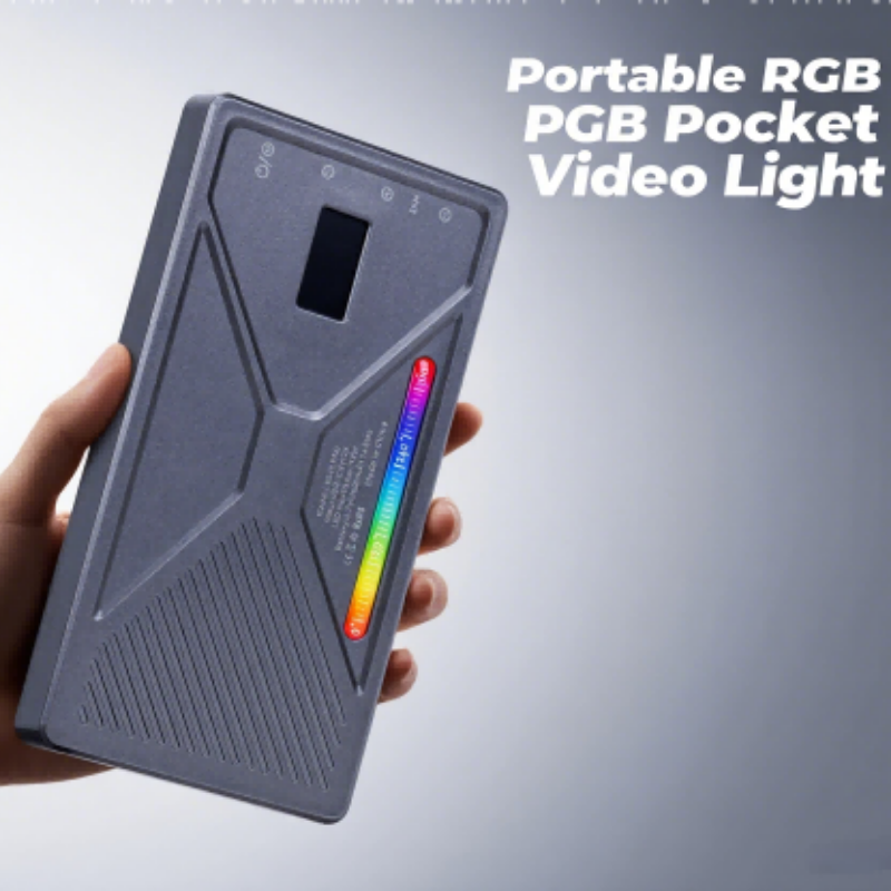 Liyadi LR225 Pro RGB Led Video Işığı Cep Boy Mini Fotoğraf Işığı 24 Efektli