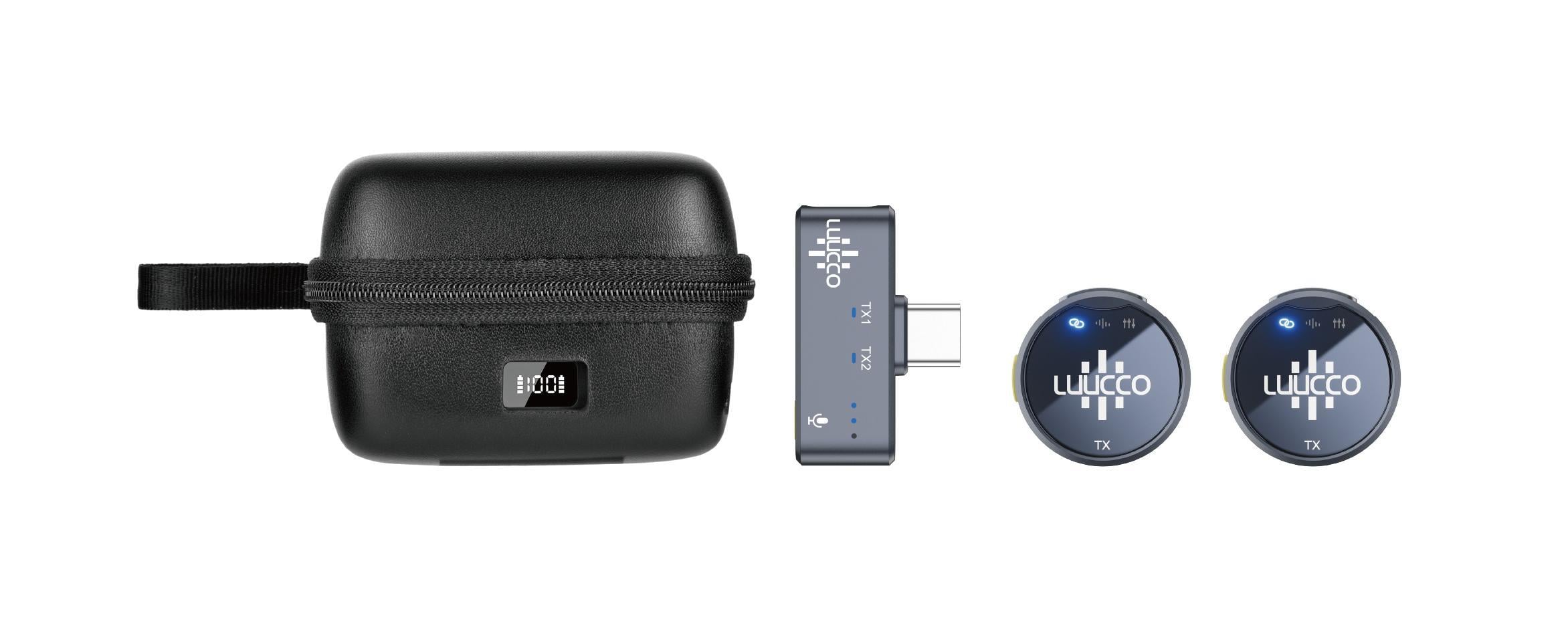 Luucco AirWave K2 Wireless Yaka Mikrofonu (USB-C)