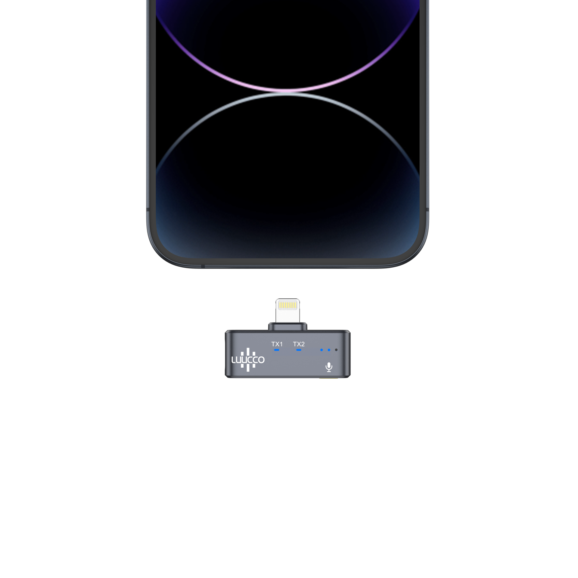 Luucco AirWave K2 Wireless Yaka Mikrofonu (Lighting)