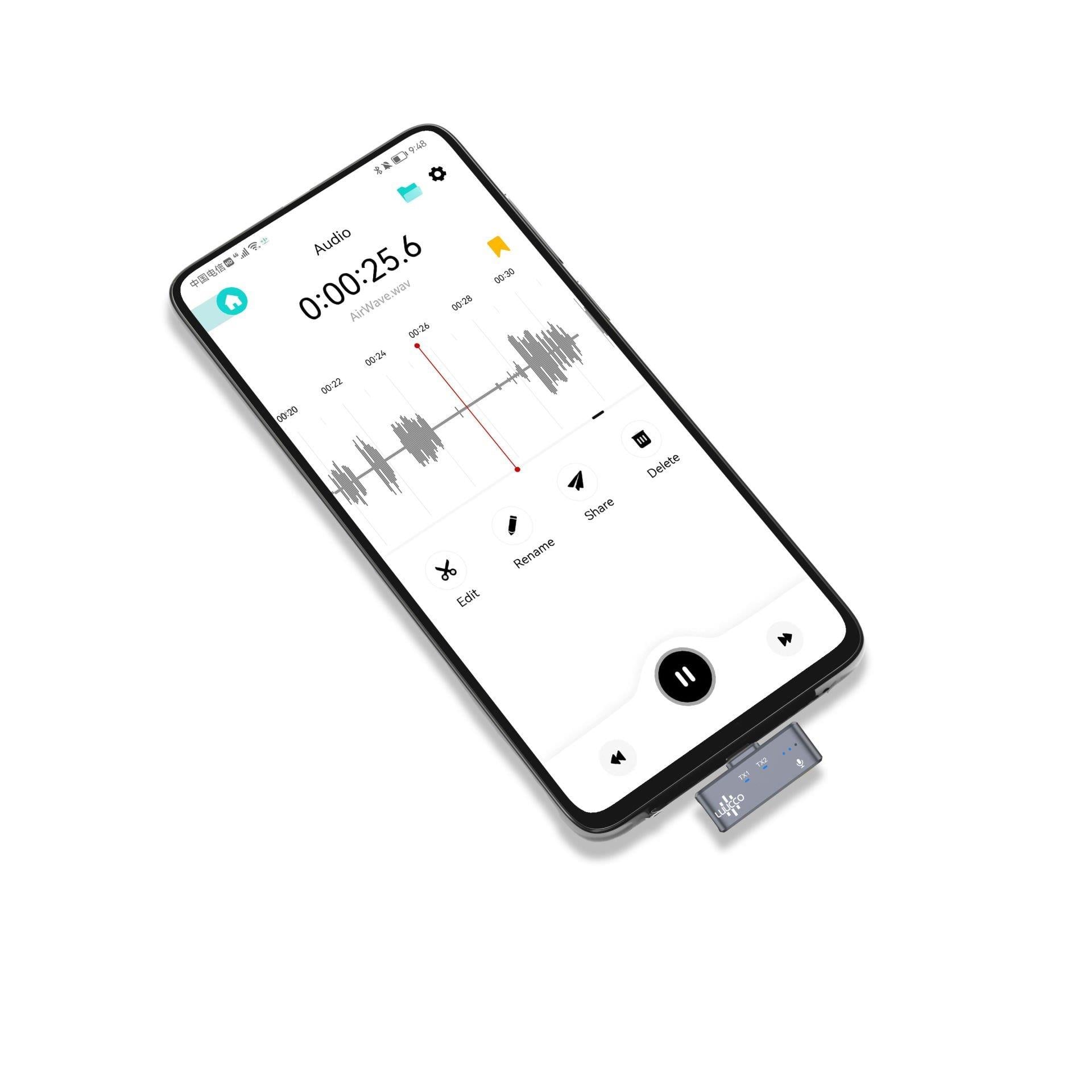 Luucco AirWave K2 Wireless Yaka Mikrofonu Combo