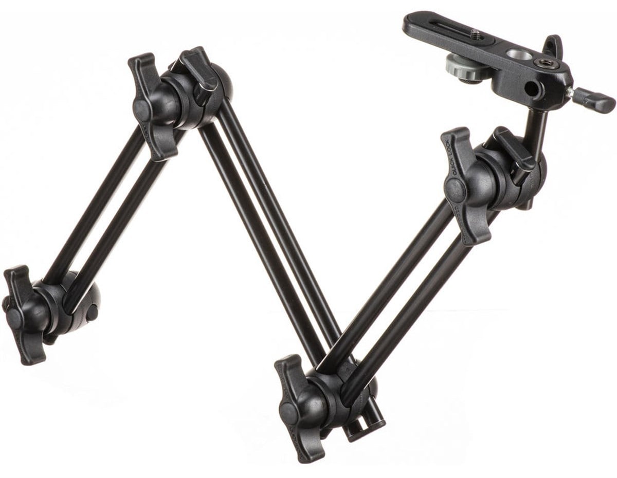 Manfrotto 396B-3 Double Articulated Arm - 3 Sections With Camera Bracket