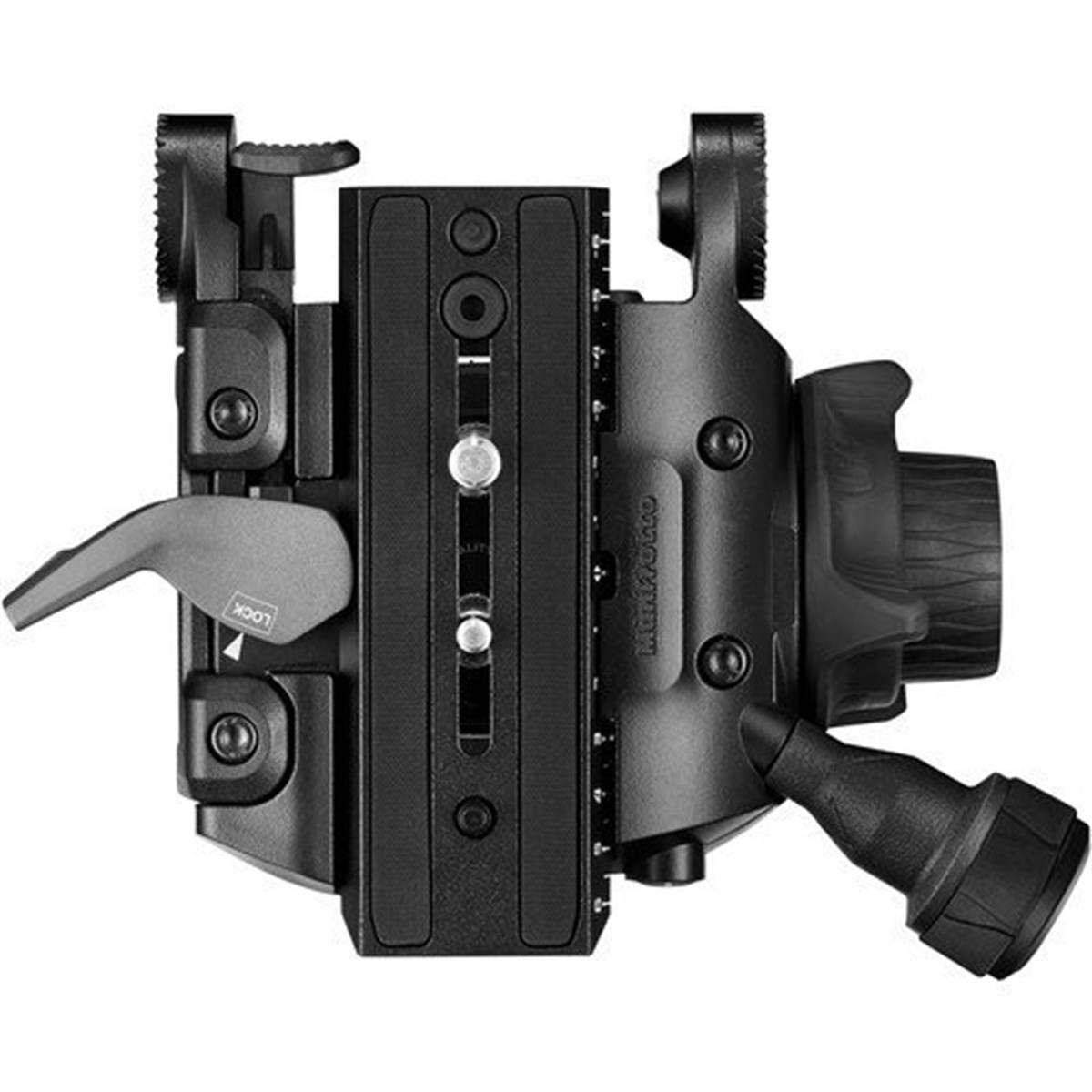 Manfrotto 608 Nitrotech Fluid Video Head and Aluminum Twin Leg Tripod with Ground Spreader (MVK608TWINGA)