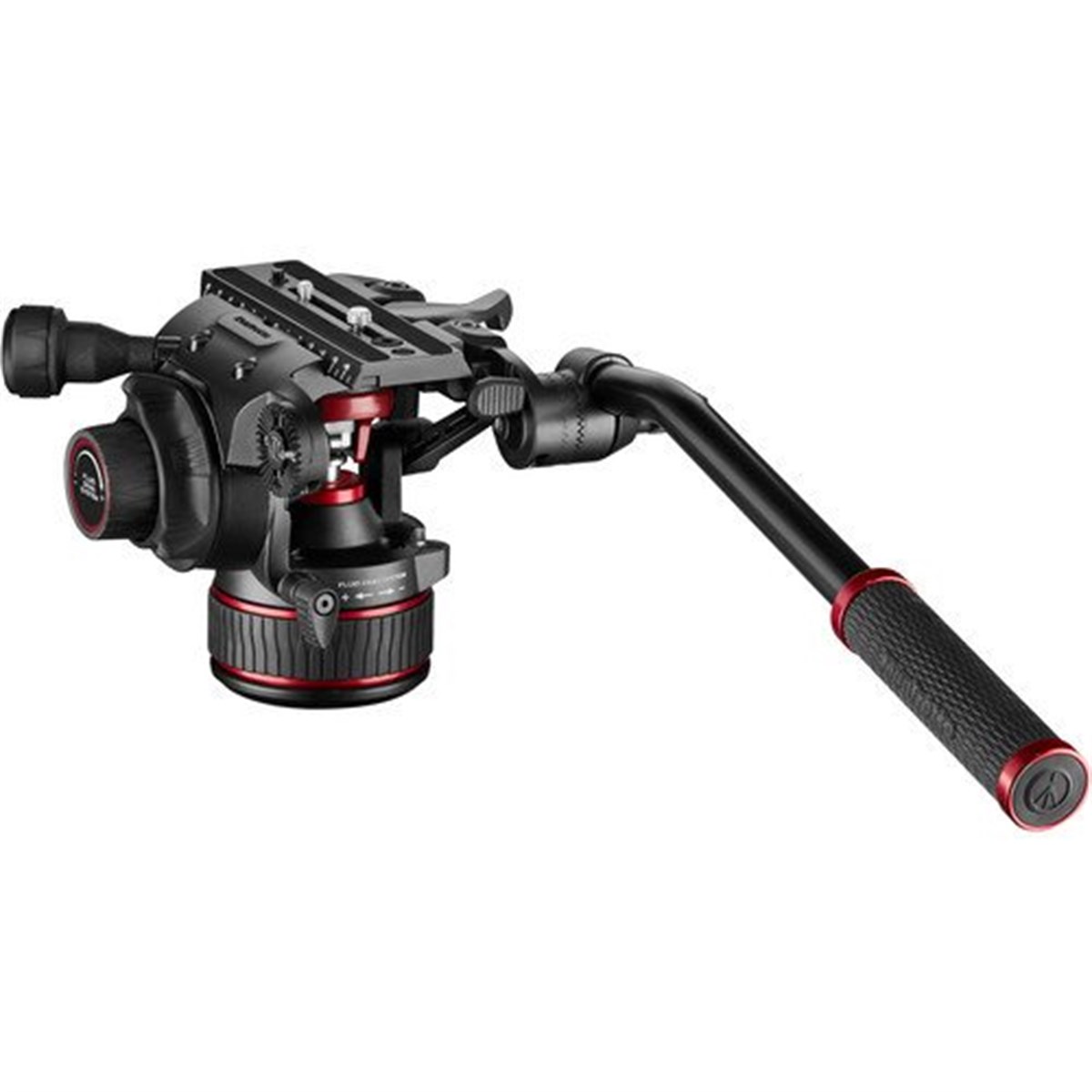 Manfrotto 608 Nitrotech Fluid Video Head and Aluminum Twin Leg Tripod with Ground Spreader (MVK608TWINGA)