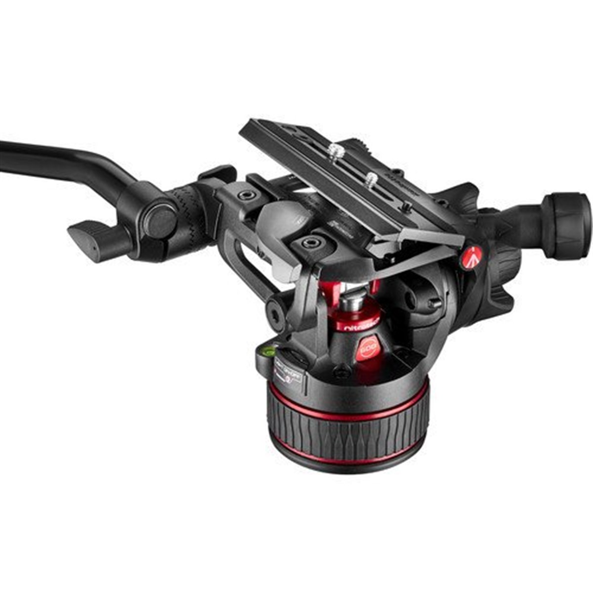 Manfrotto 608 Nitrotech Fluid Video Head and Aluminum Twin Leg Tripod with Ground Spreader (MVK608TWINGA)