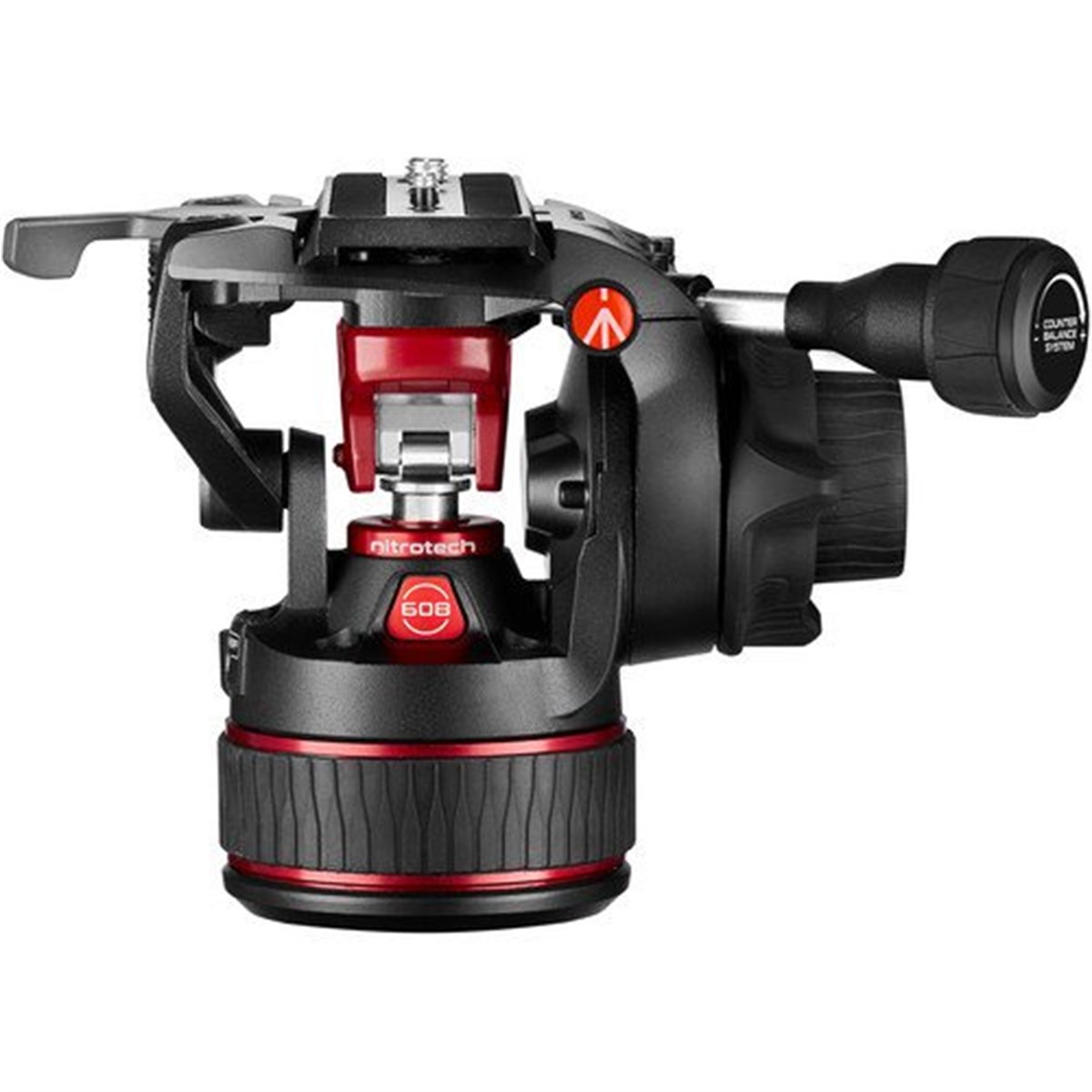 Manfrotto 608 Nitrotech Fluid Video Head and Aluminum Twin Leg Tripod with Ground Spreader (MVK608TWINGA)