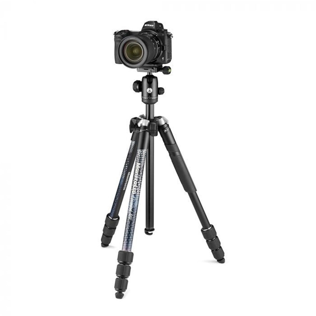 Manfrotto Element MII Alimünyum Ters Katlanır Tripod Siyah (MKELMII4BK-BH)