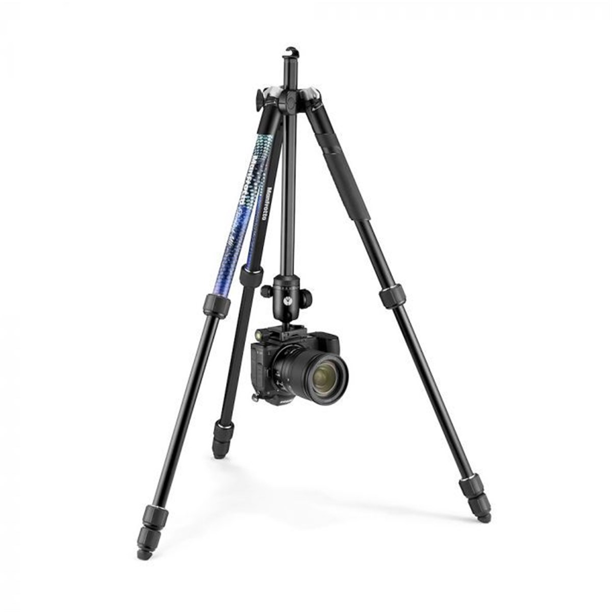 Manfrotto Element MII Alimünyum Ters Katlanır Tripod Mavi (MKELMII4BL-BH)