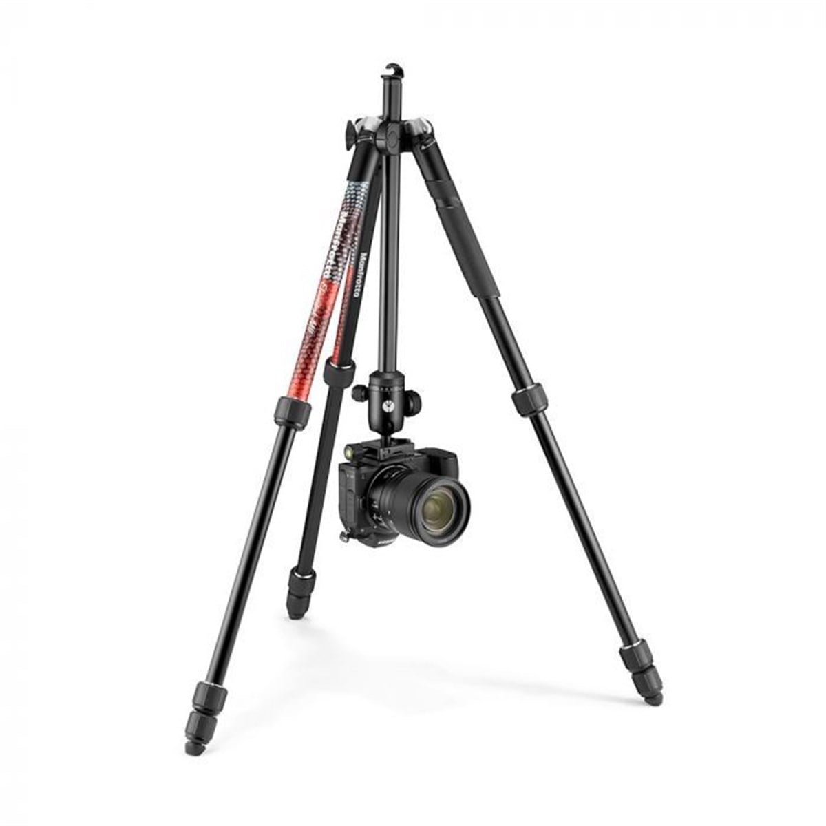 Manfrotto Element MII Alimünyum Ters Katlanır Tripod + Mobil Remote Siyah (MKELMII4BMB-BH)