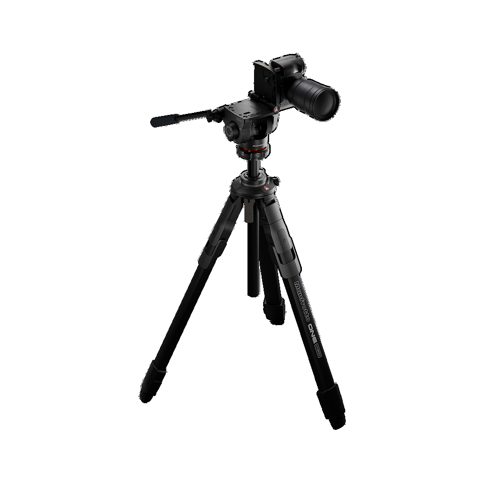Manfrotto MKONEA-500X ONE Alu with 500X Fluid head Video Tripod