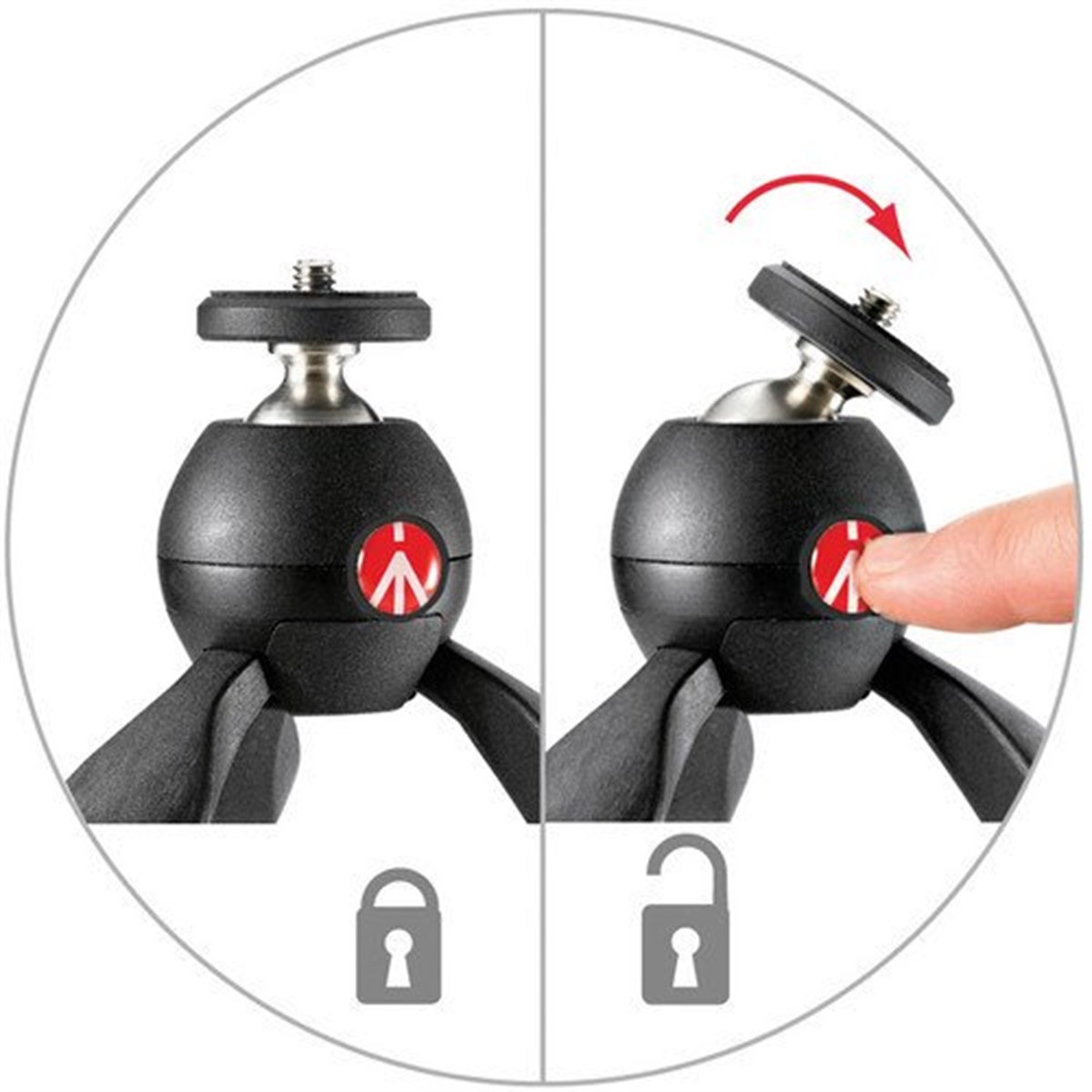 Manfrotto Pixi Mini Tripod (Siyah)