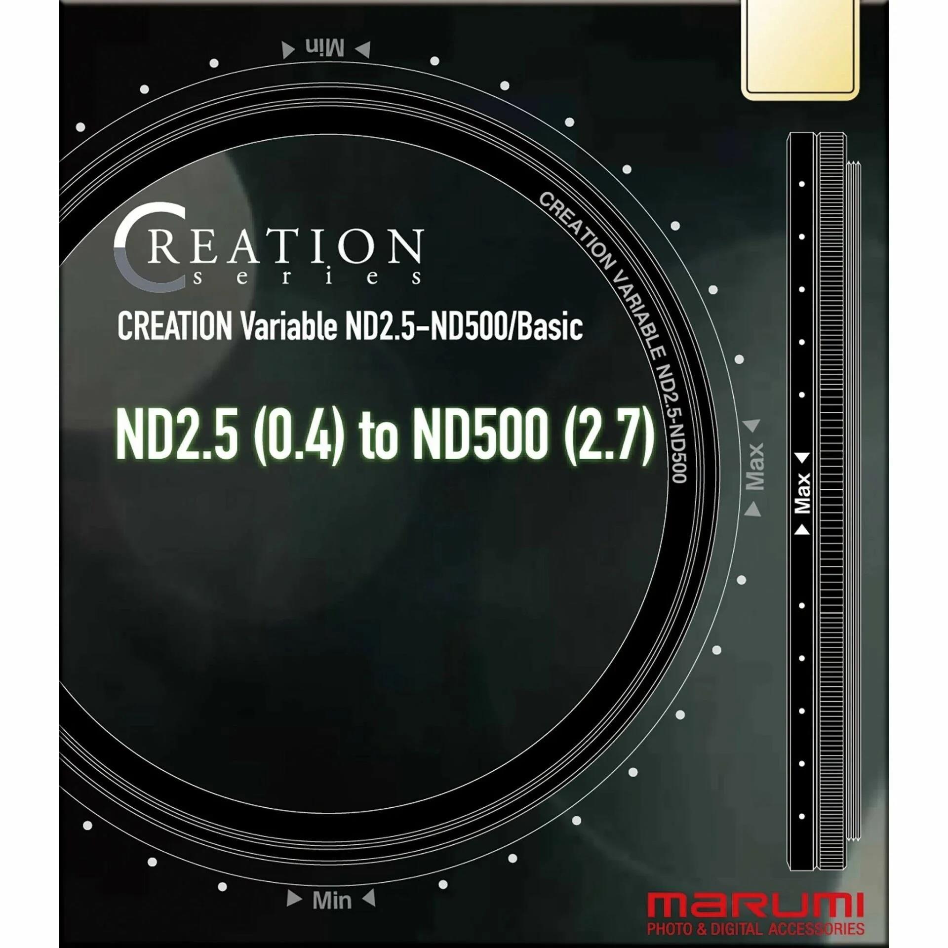Marumi CREATION Vari ND2.5/Basic  82mm Filtre