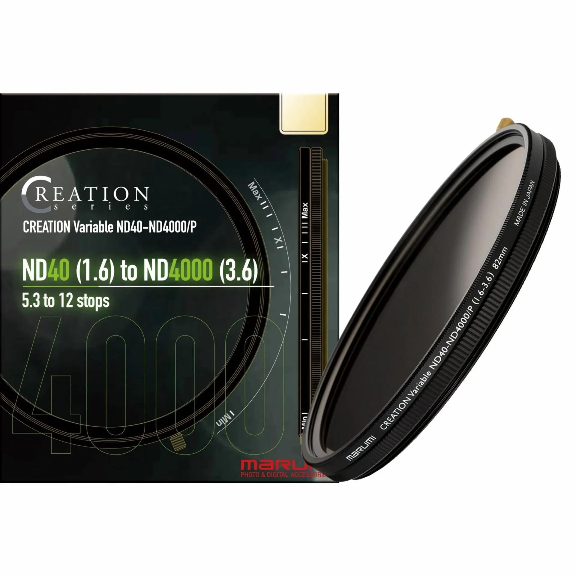 Marumi CREATION Variable ND40 82mm Filtre