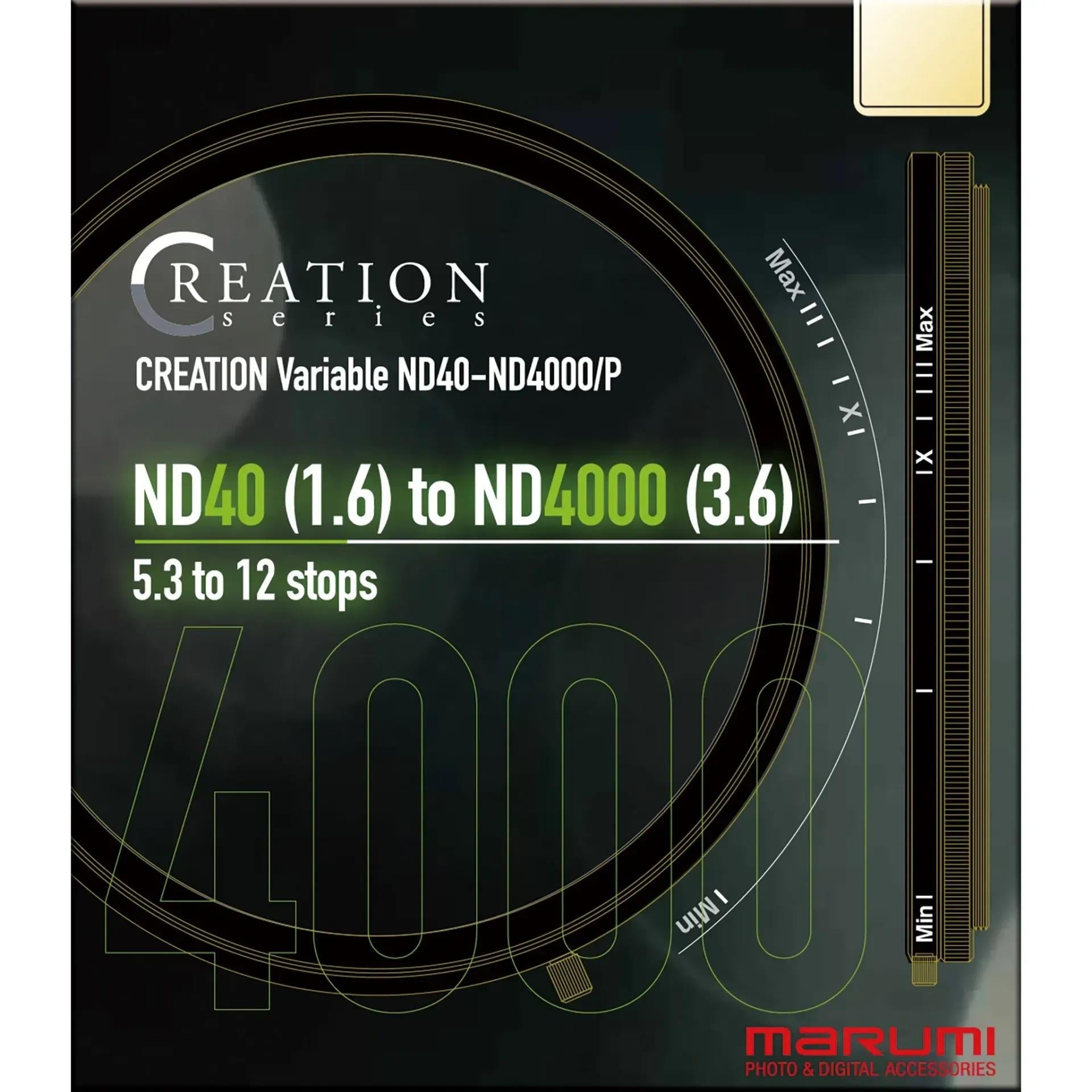 Marumi CREATION Variable ND40-ND4000/P 82 mm