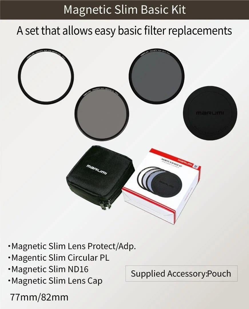 Marumi Magnetic Slim Basic Kit 77mm Filtre