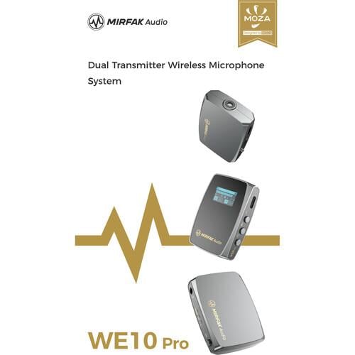 MOZA Mirfak WE10 Pro iki Kişilik Kablosuz Wireless Mikrofon Sistemi