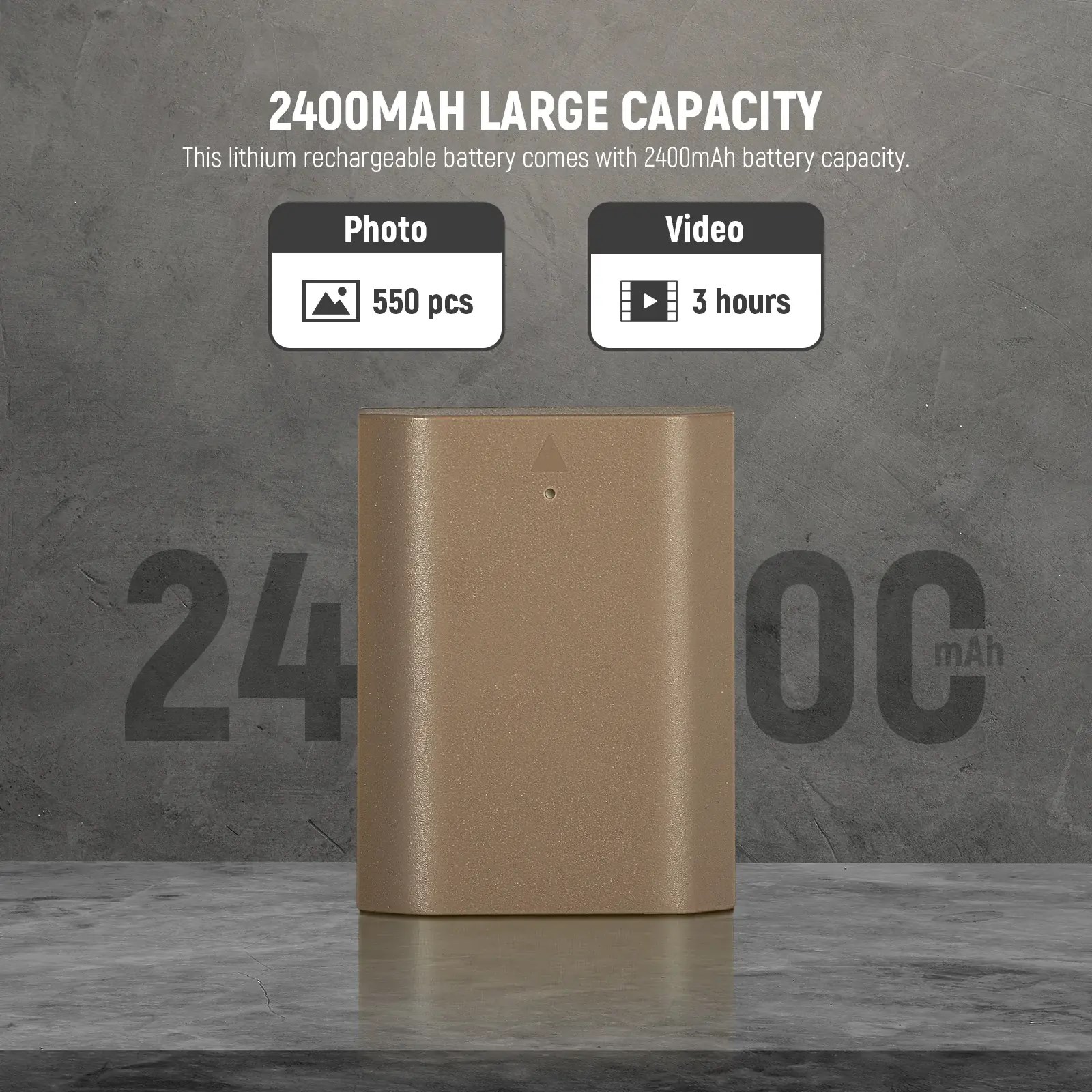 Neewer 2400mAh NP-FZ100 Yedek Batarya (Sony Uyumlu)