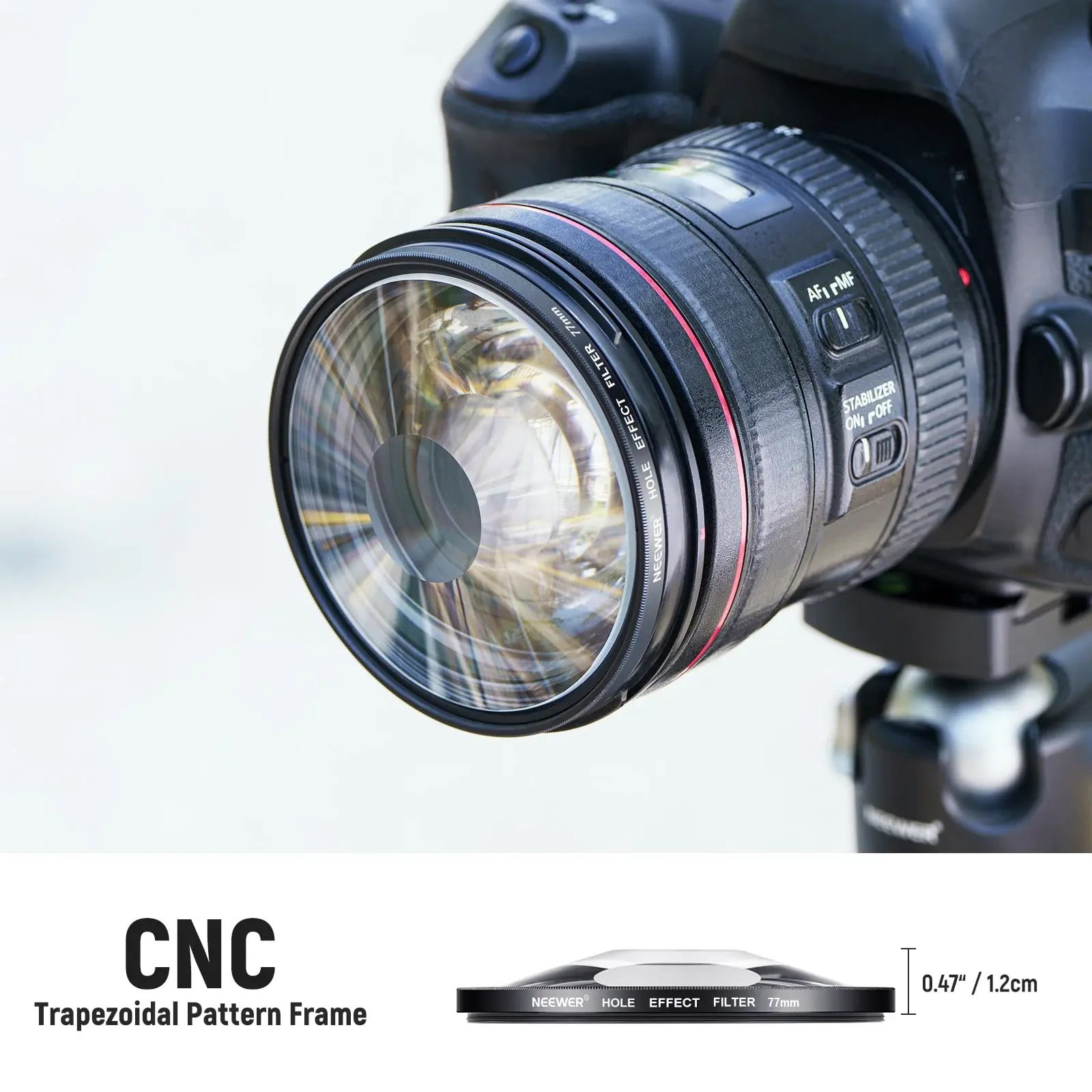 Neewer 82mm Spiral Halo Camera Lens Filter Sinematik Özel Efekt Filtresi