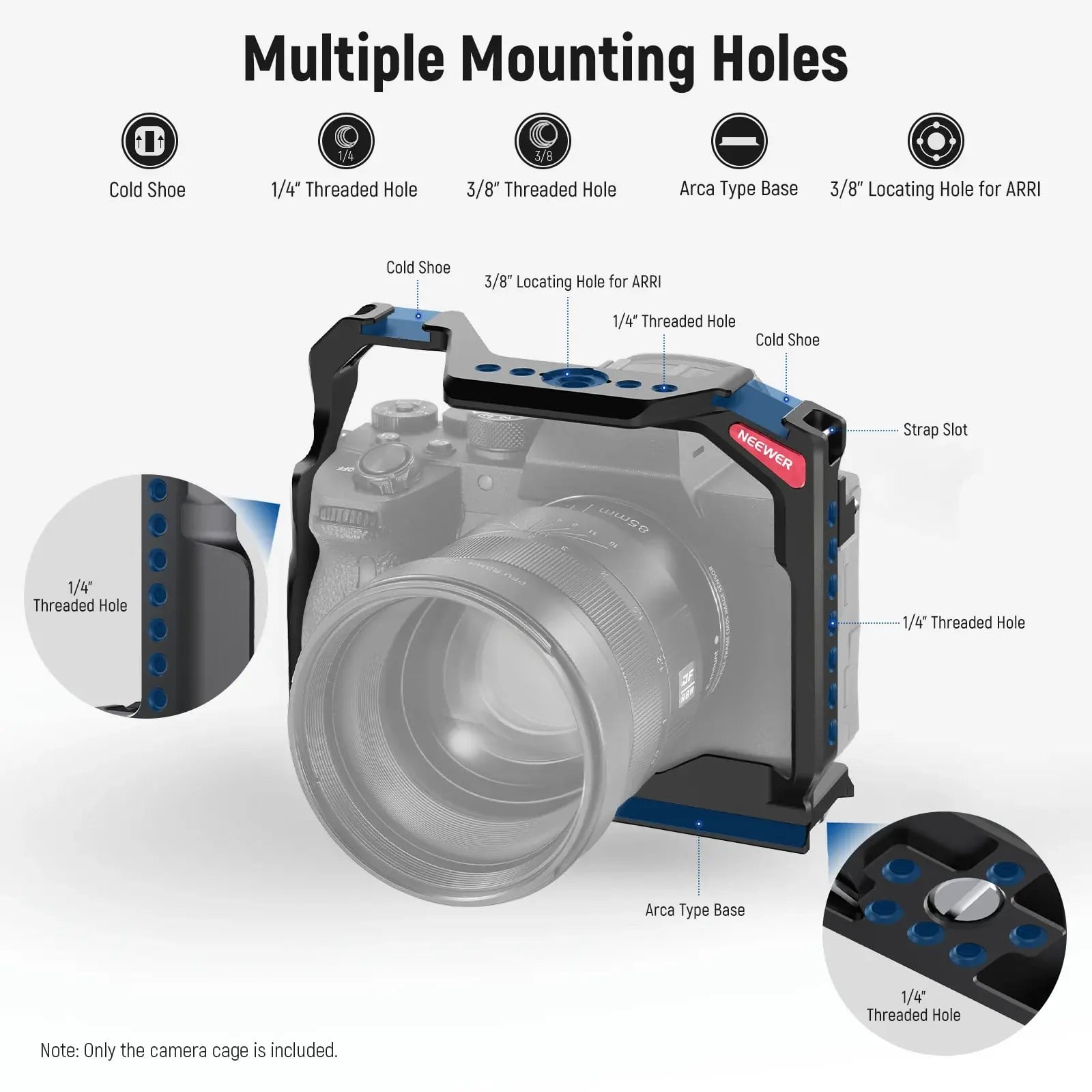 Neewer CA004 Sony A7 IV / A 7R V / A 7S III / A1 Uyumlu Kamera Kafesi