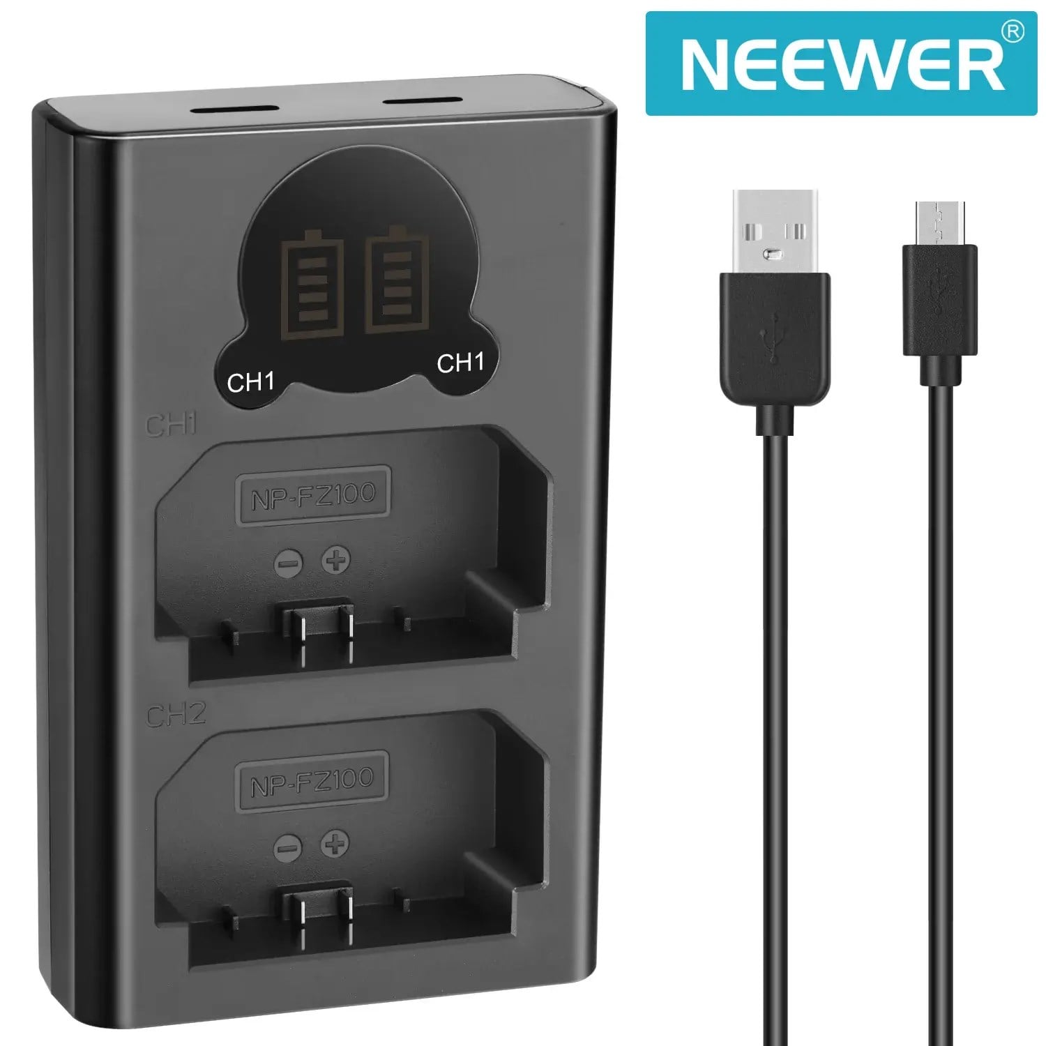 Neewer Dual USB Charger (Sony NP-FZ100 Uyumlu İkili Şarj Cihazı)
