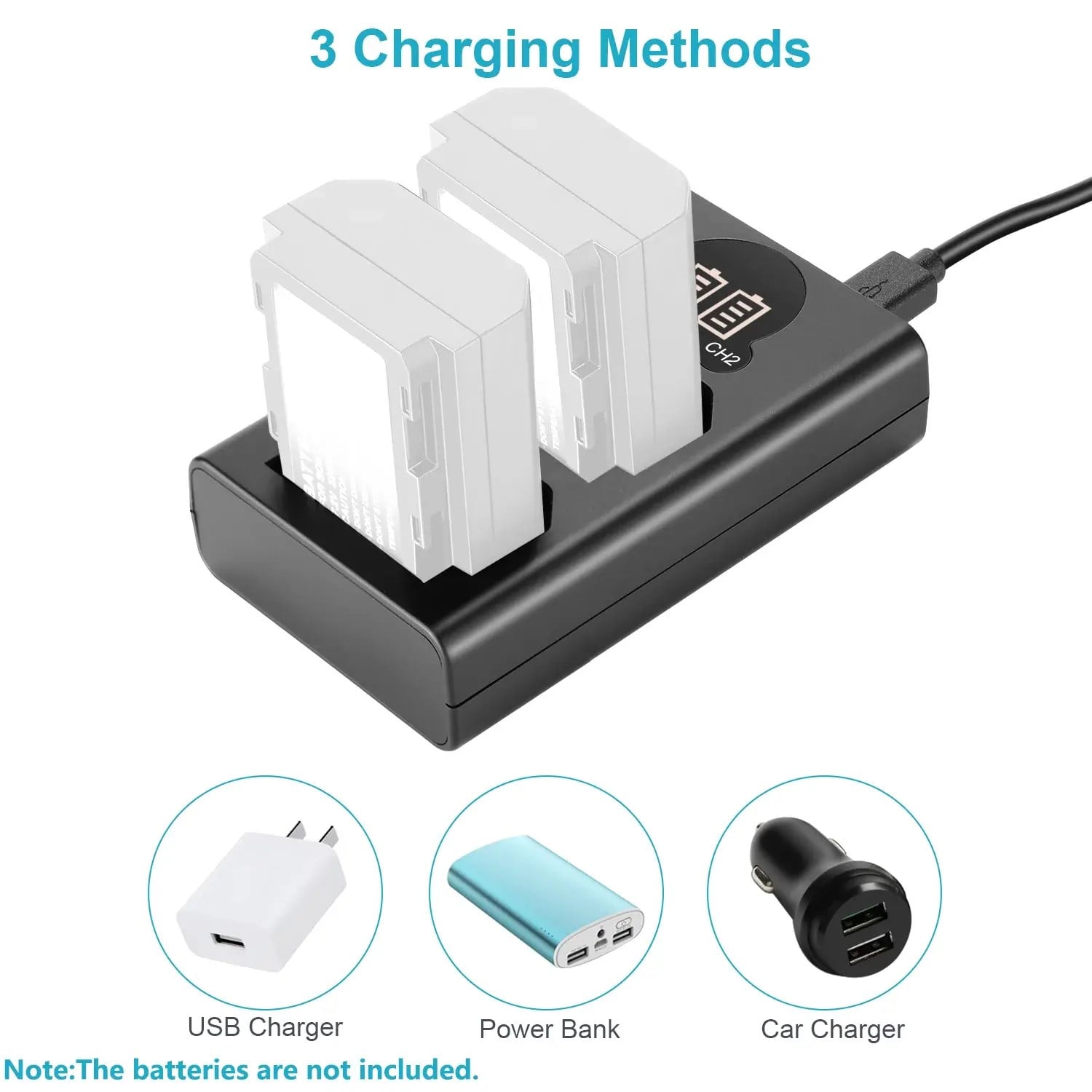 Neewer Dual USB Charger (Sony NP-FZ100 Uyumlu İkili Şarj Cihazı)