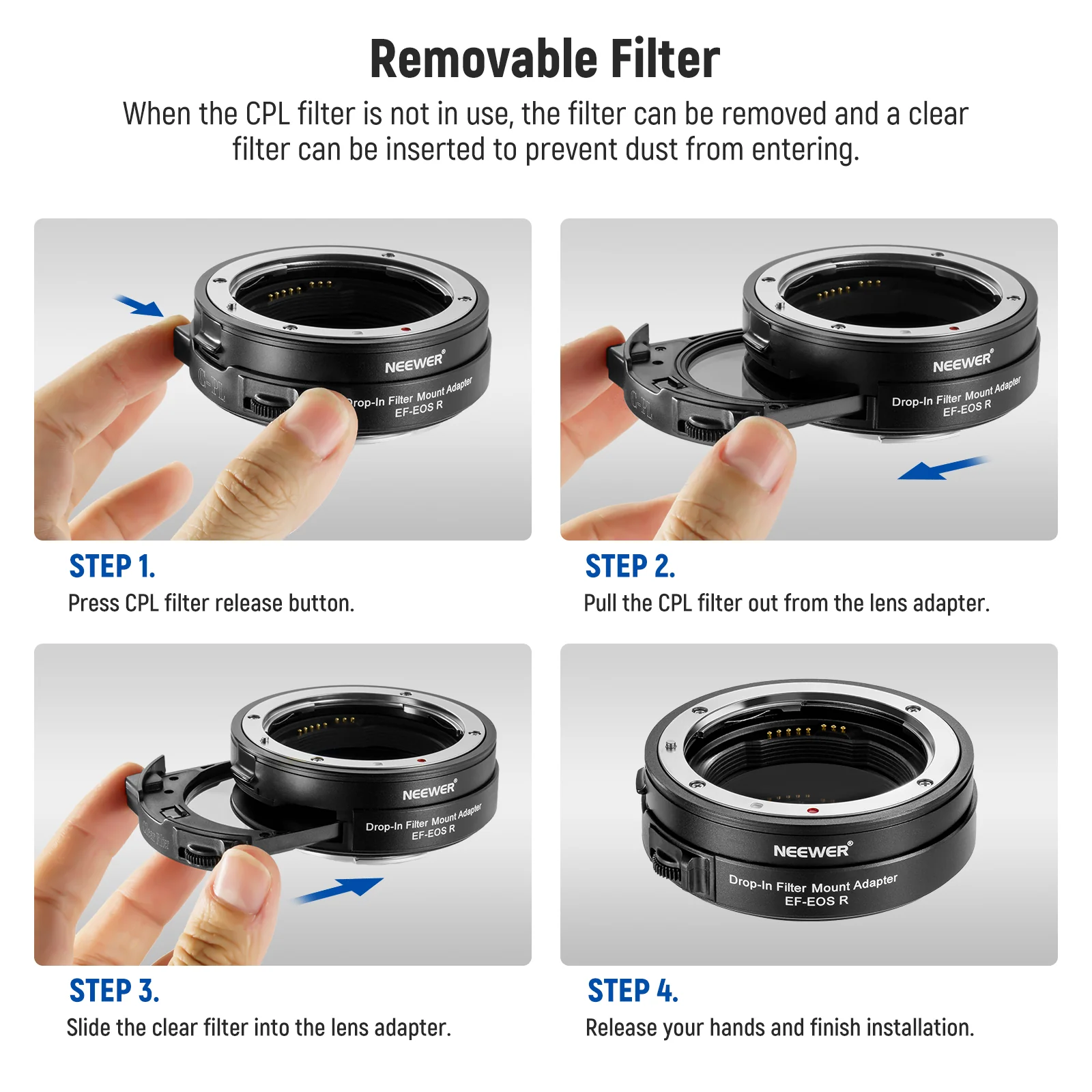 Neewer EF-EOSR CANON EF - RF AF Lens Adaptörü
