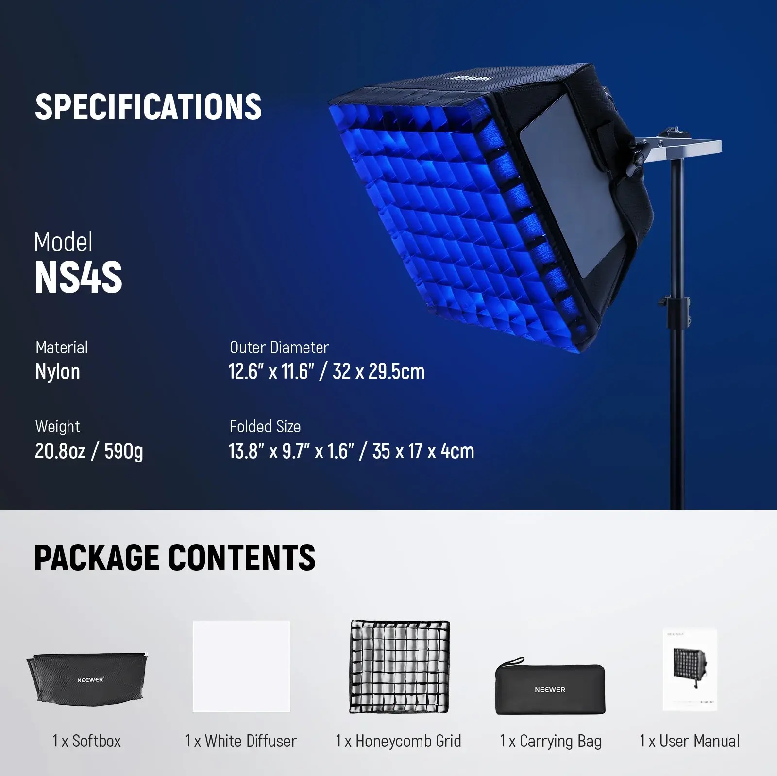 NEEWER NS4S Softbox RGB660 II