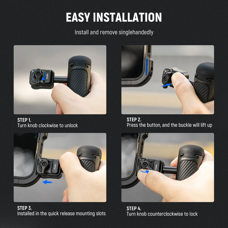 Neewer Quick Release Side Handle (Black)