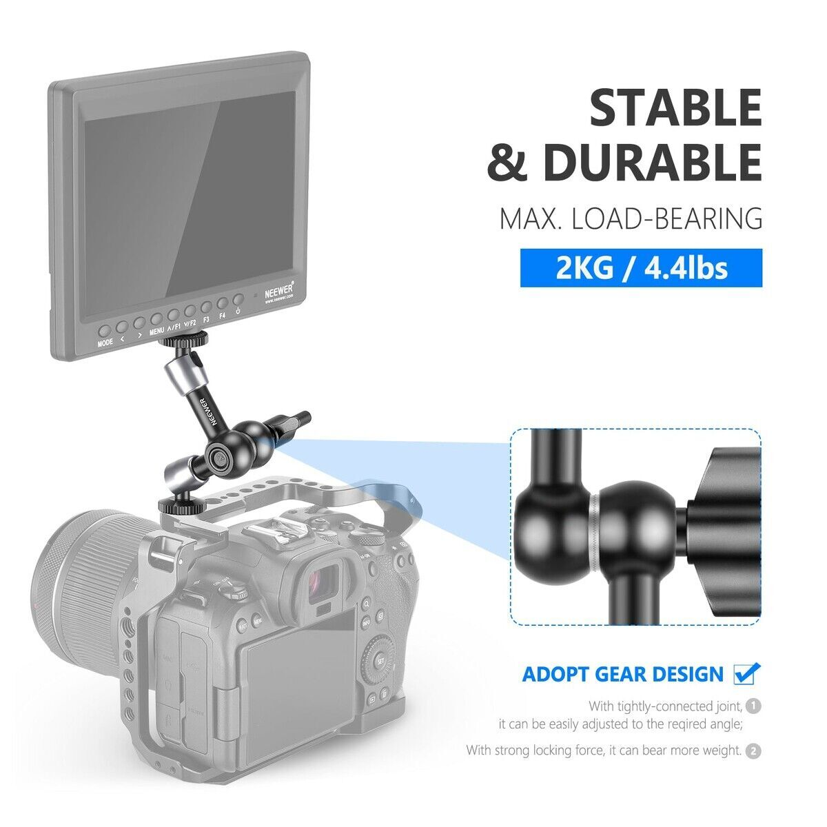 Neewer ST-15 5.9'' 15cm  1/4'' Vidalı Magic Arm