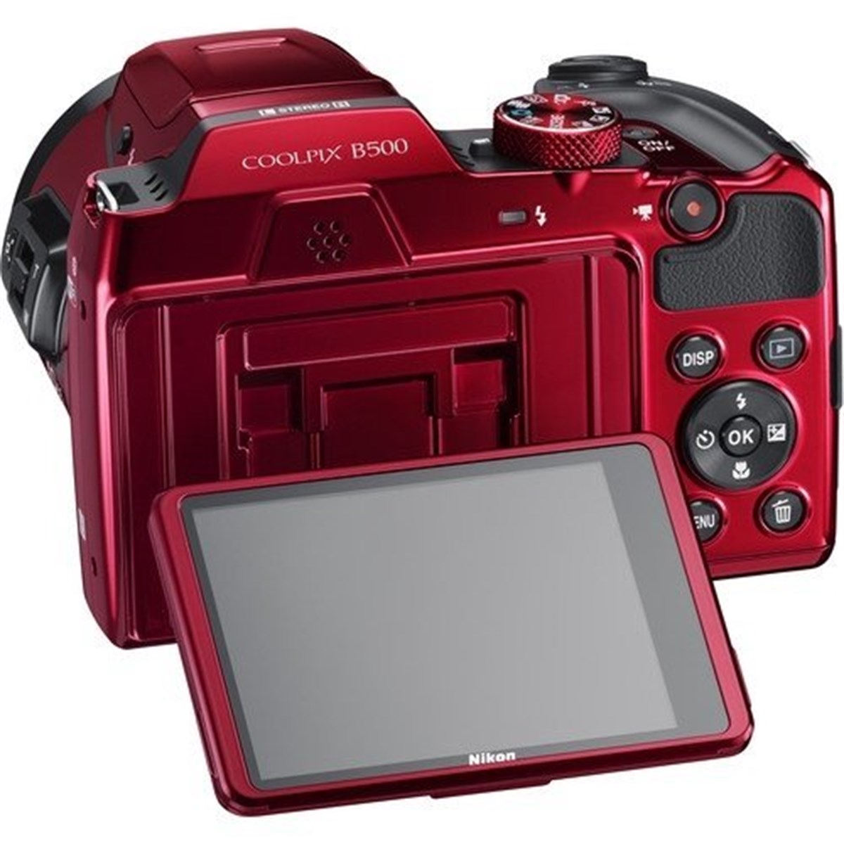 Nikon Coolpix B500 Fotoğraf Makinesi (Kırmızı)