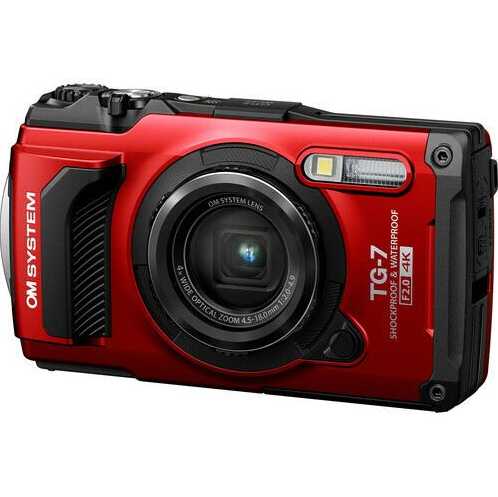 Olympus Tough TG-7 Fotoğraf Makinesi (Kırmızı)