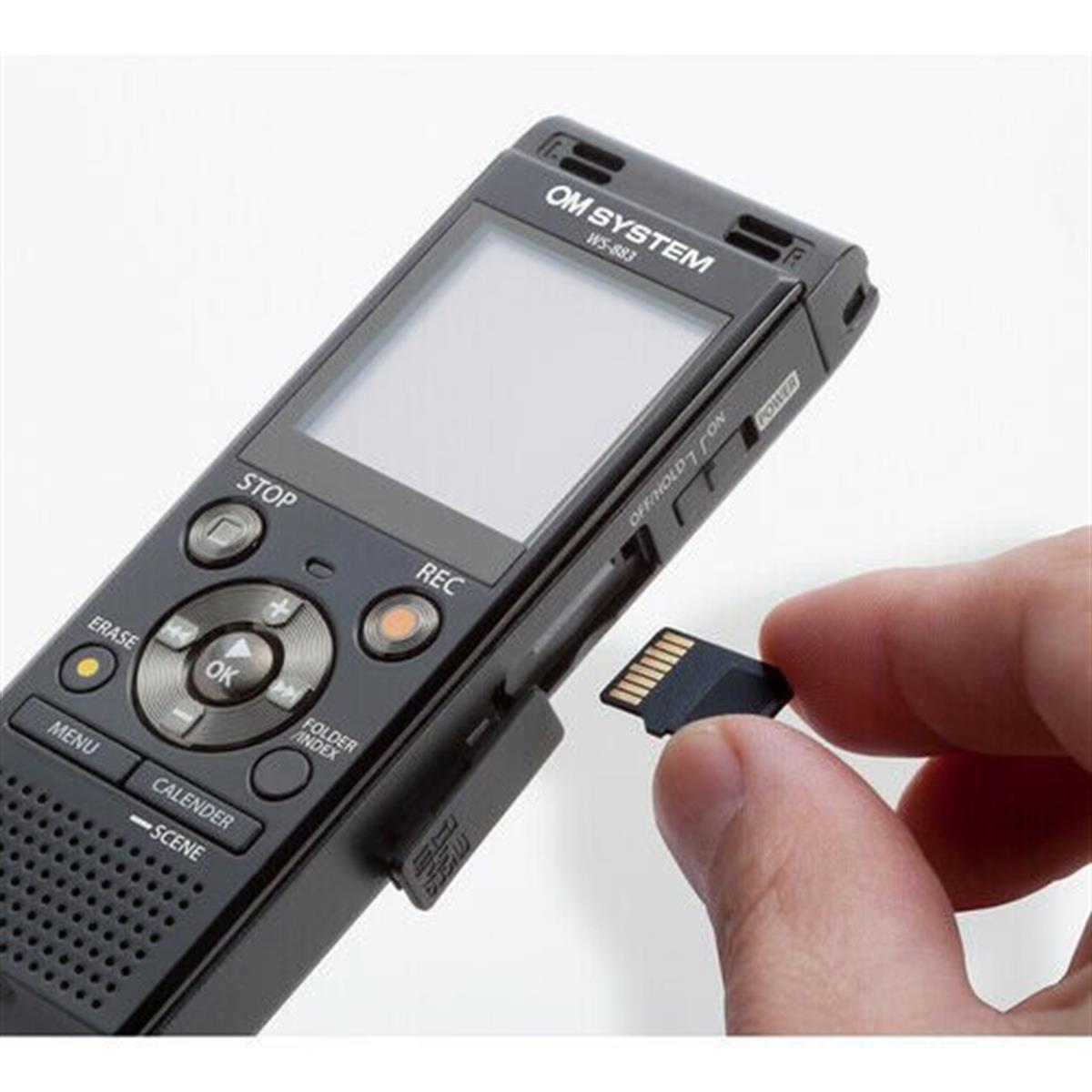 OM System WS-883 Digital Voice Recorder Black ( 8gb)