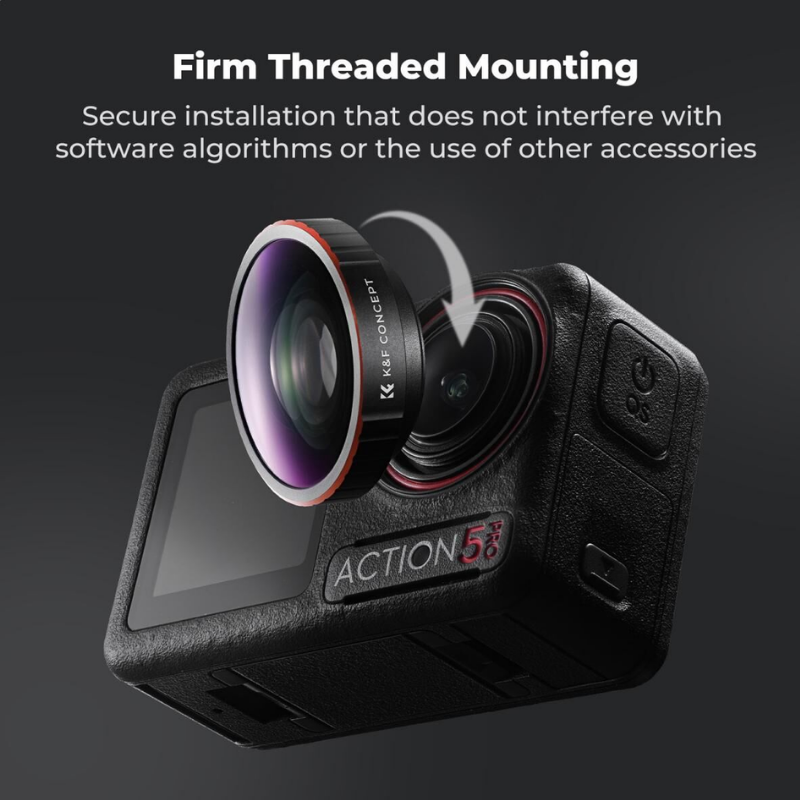 Osmo Action 5 Pro için Ultra Geniş Açı Lens