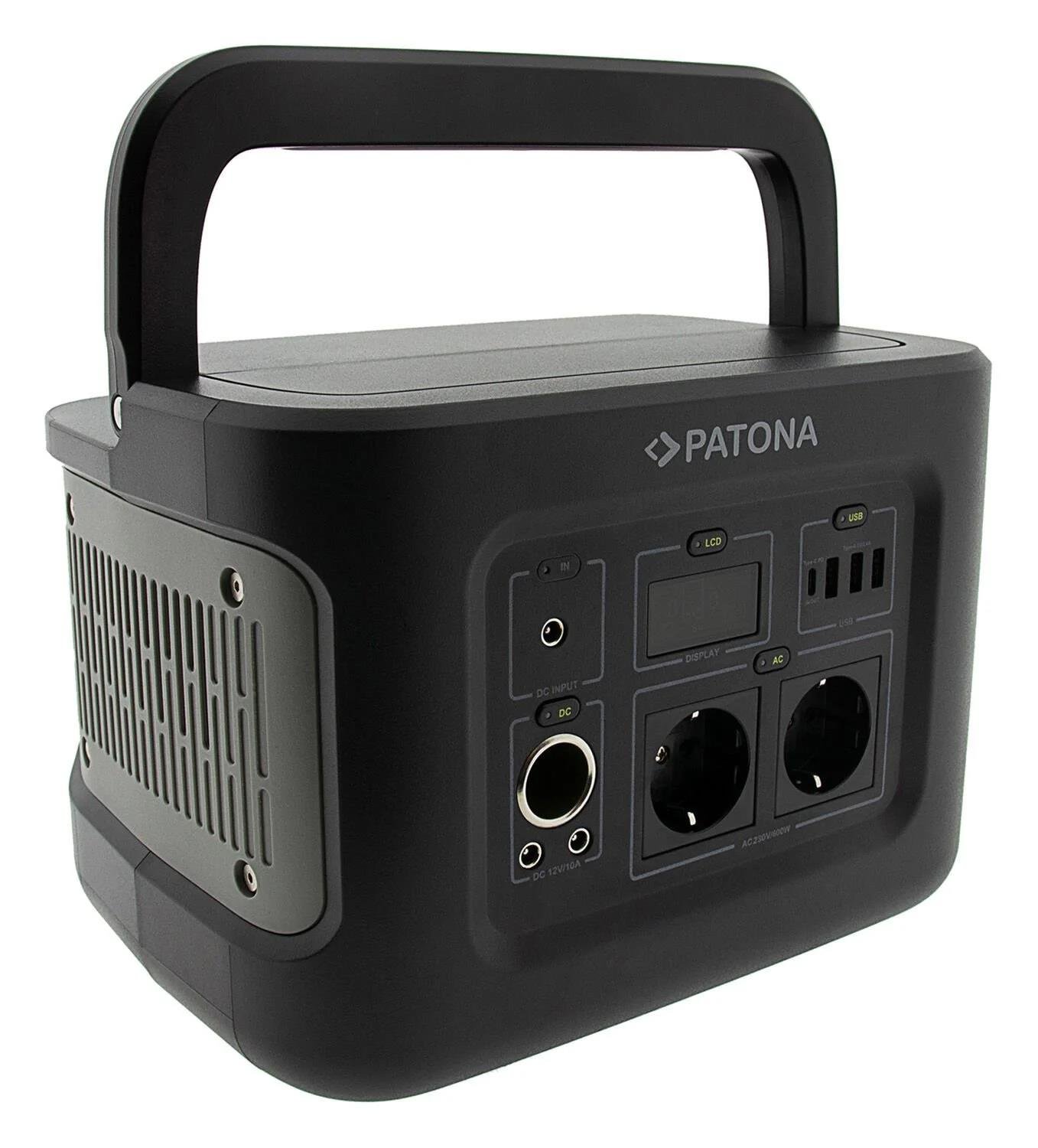 Patona 9982 Platinum Portable Powerstation 600Wh 600W/230V USB5V/2.4A DC12V/10A